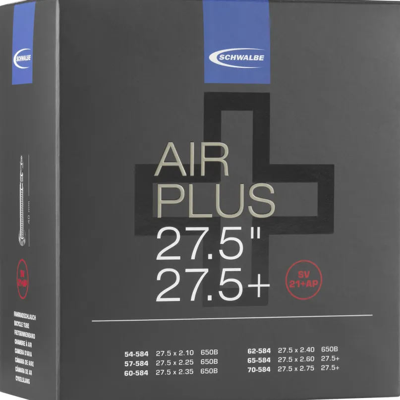 Air Plus SV 21+AP Fahrradschlauch (27,5"/27,5"+)
