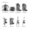 Atrack 25 l Outdoor-Rucksack schwarz/beige