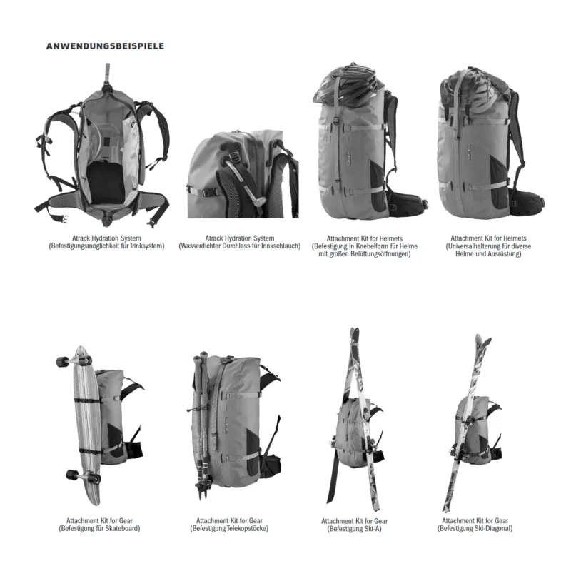 Atrack 25 l Outdoor-Rucksack schwarz/beige