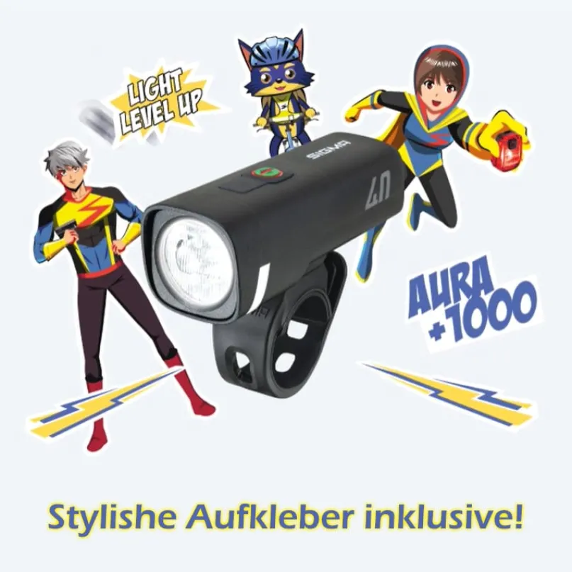 Aura 40 & Hiro 10 Ride to School Licht Set