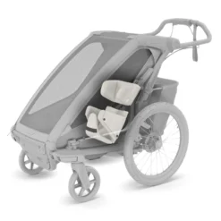 Baby Supporter Stützpolster für Kinderanhänger weiß