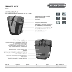 Back Roller XL Plus Fahrradtasche rot