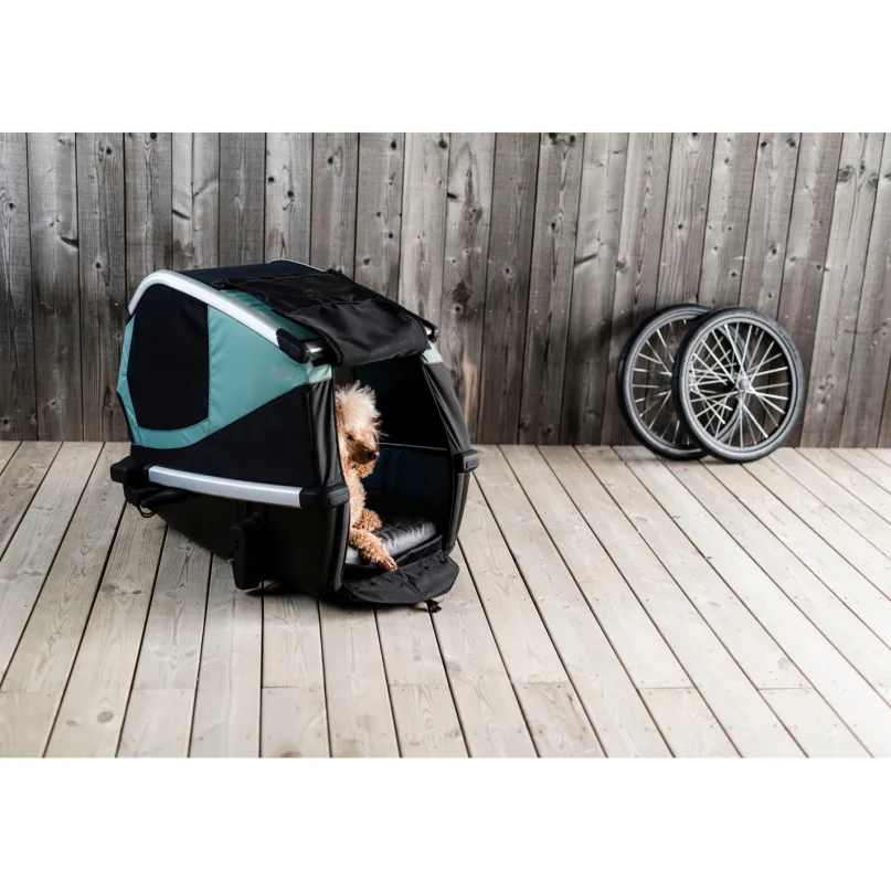 Bexey L Fahrradanhänger Hund grün