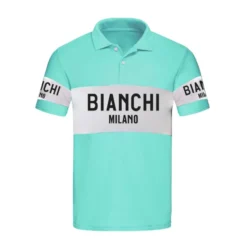 Bianchi Milano Retro Polo Shirt Herren