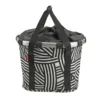 Bikebasket Fahrradkorb vorne für KLICKfix Lenkeradapter (zebra)