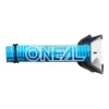 B-10 Striped Goggle blau
