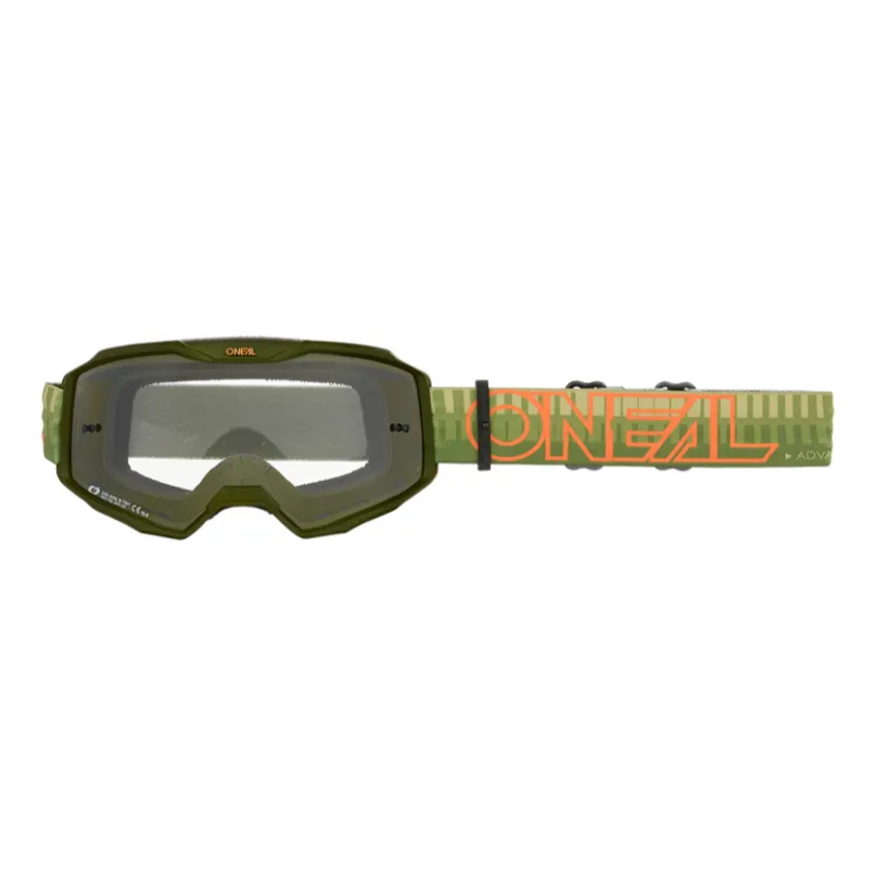 B-10 Striped Goggle oliv