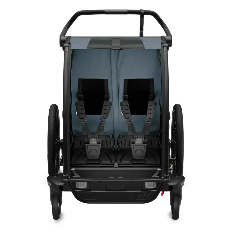 Chariot Cab 2 Fahrradanhänger Kinder grau