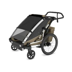 Chariot Cross 2 single Fahrradanhänger Kinder braun