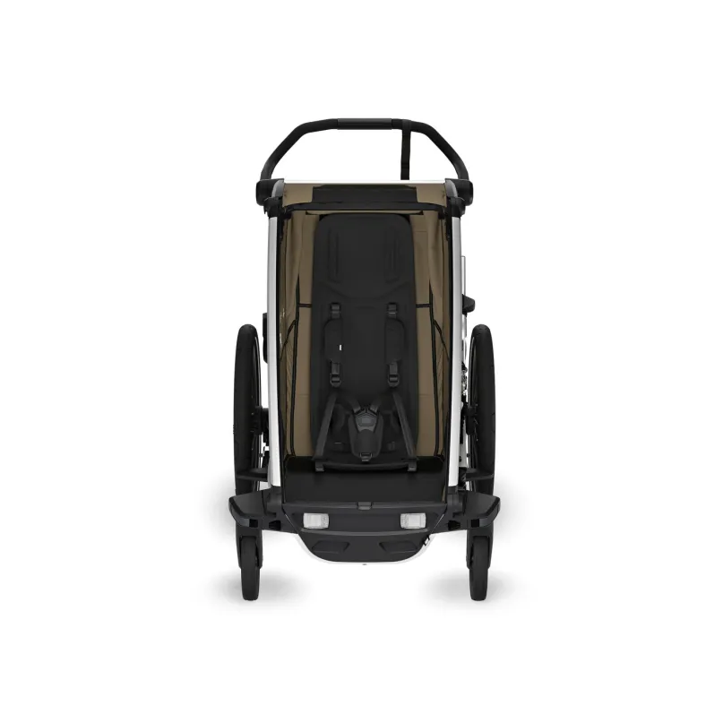 Chariot Cross 2 single Fahrradanhänger Kinder braun