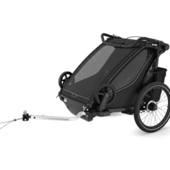Chariot Sport 2 Double Fahrradanhänger Kinder schwarz