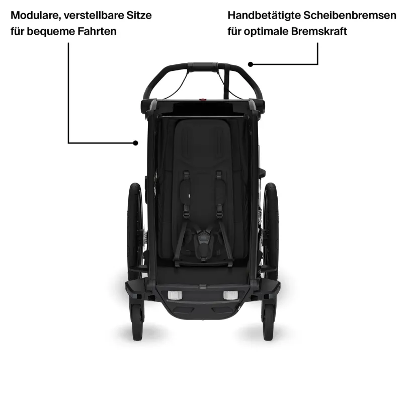 Chariot Sport 2 Single Fahrradanhänger Kinder schwarz