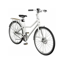 City Bike mit Hinterradgepäckträger Trapez 26" weiß