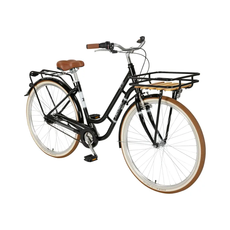 City Cargo RT 7 City Bike Tiefeinsteiger 28" schwarz