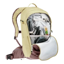 Compact 12+3 Damen Fahrradrucksack beige/rot