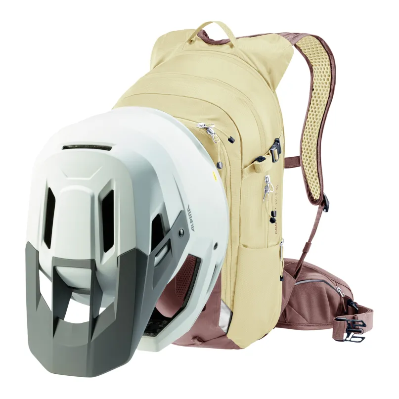 Compact 12+3 Damen Fahrradrucksack beige/rot
