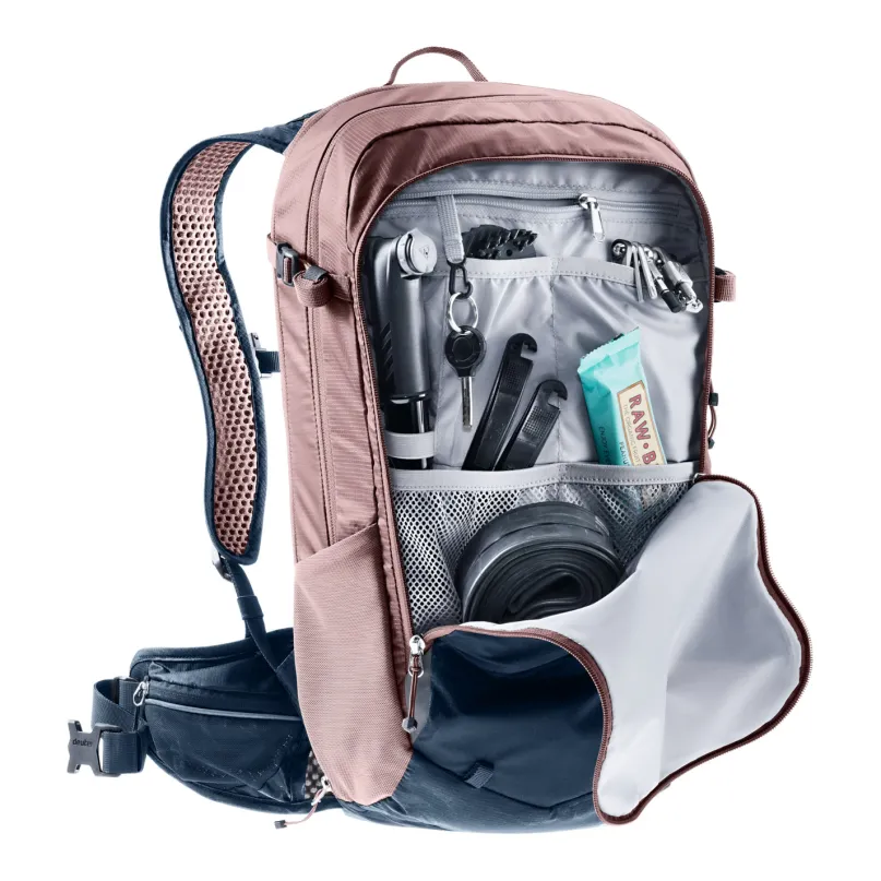 Compact 14+3 Fahrradrucksack blau/rose