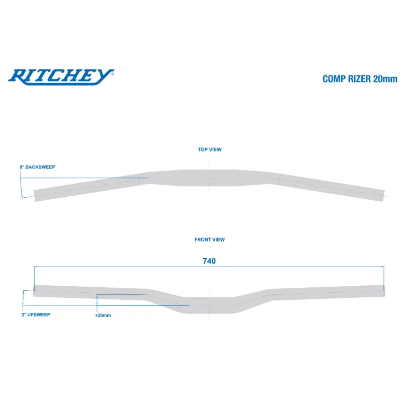 Comp Low Rizer Fahrradlenker (31,8 mm)