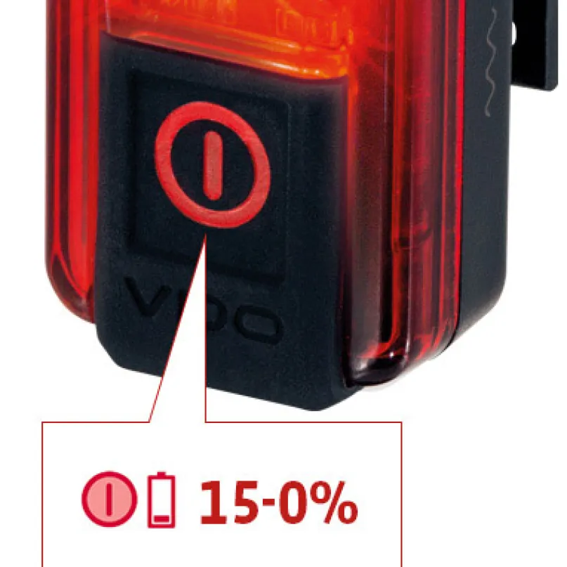 Eco Light Red Plus Fahrrad-Rücklicht mit Bremslichtfunktion