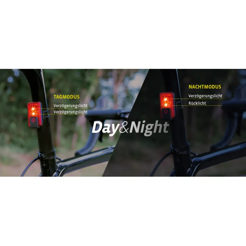 Eco Light Red Plus Fahrrad-Rücklicht mit Bremslichtfunktion