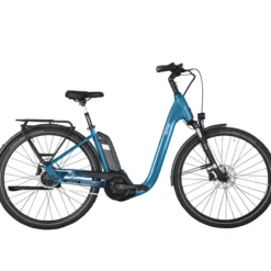 E-Comfort P5 FL E-Bike City Bike Tiefeinsteiger 28" blau