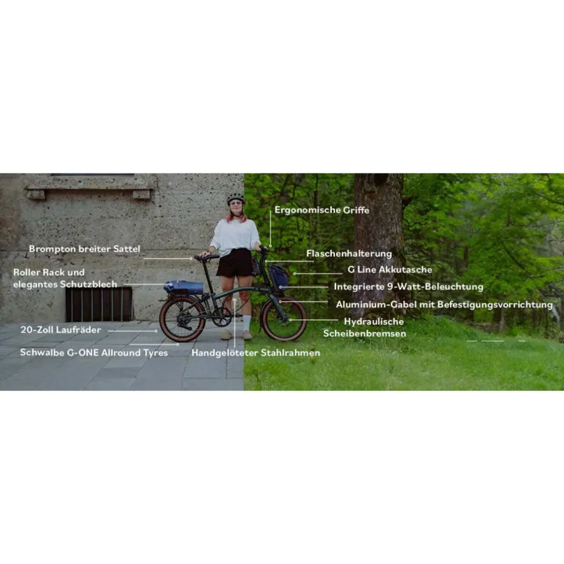 Electric G-Line G4 E-Bike Faltrad 20" schwarz