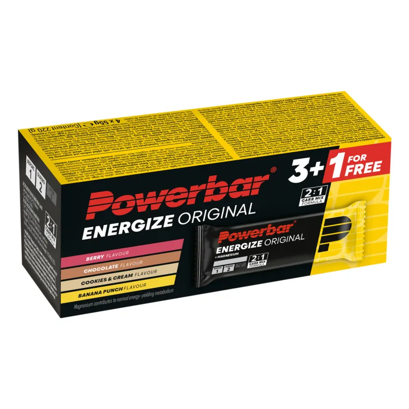 Energize Original Energieriegel Multiflavor Set 3+1 (4 x 55 g)