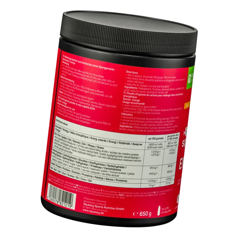 Energy Drink Orange Iso Getränk vegan (650 g)