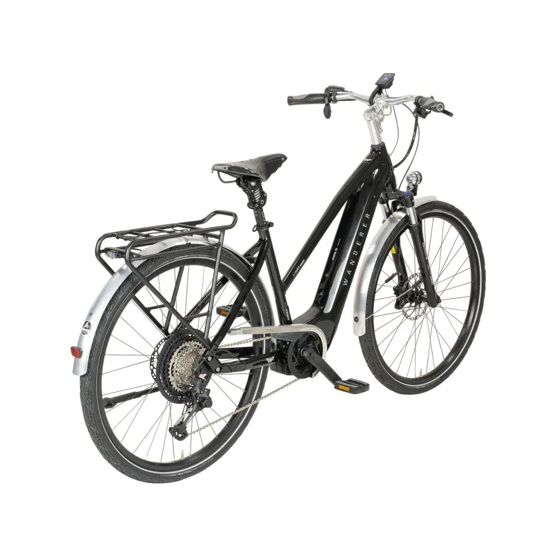E-Tourer I-12 E-Bike Trekkingrad Trapez 28" schwarz