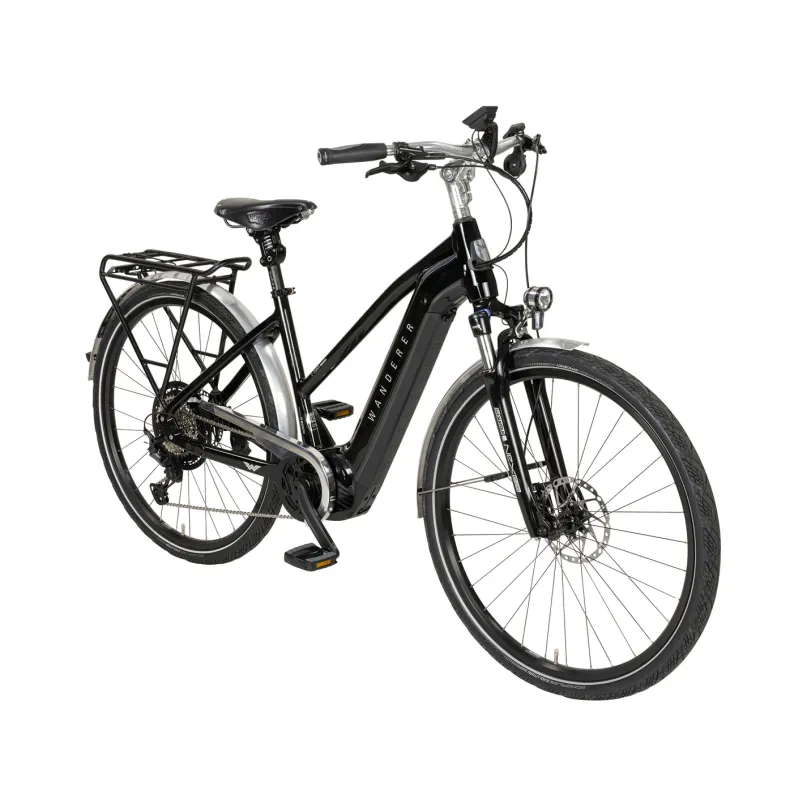 E-Tourer I-12 E-Bike Trekkingrad Trapez 28" schwarz