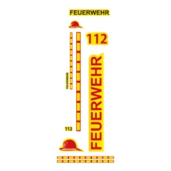 Fahrradaufkleber Feuerwehr