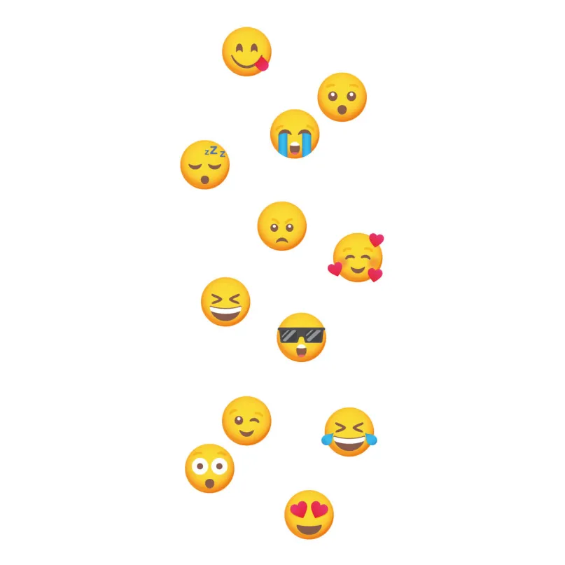 Fahrradaufkleber Reflex Smilies