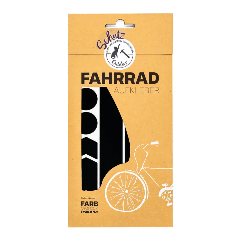 Fahrrad-Schutzaufkleber Set Mini schwarz