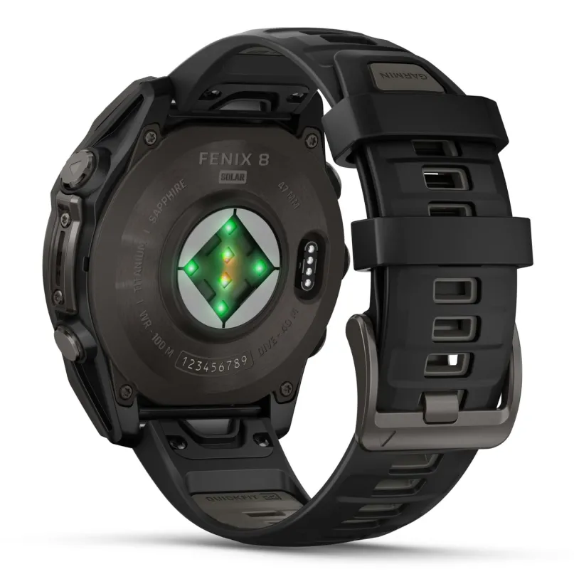 Fenix 8 Solar Smartwatch GPS graphit-titan-carbongrau