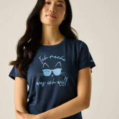 Fingal Slogan Radshirt kurzarm Damen