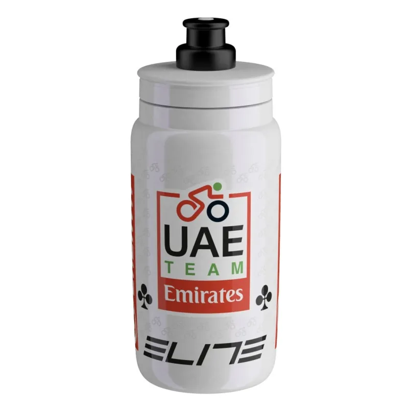 Fly Teams UAE Emirates Fahrrad Trinkflasche weiß