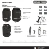 Fork-Pack 5,8 l Bikepacking-Gabeltasche dark sand