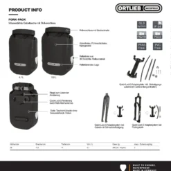 Fork-Pack 4,1 l Bikepacking-Gabeltasche dark sand