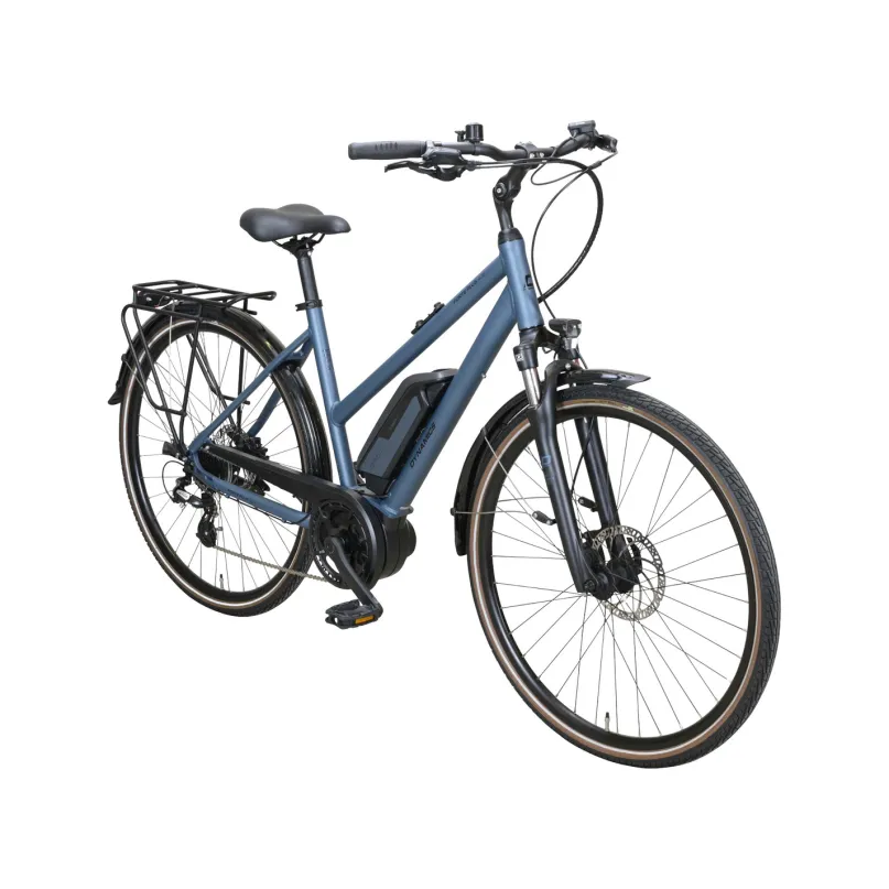 Forte Plus 408 E-Bike Trekkingrad Trapez 28" blau