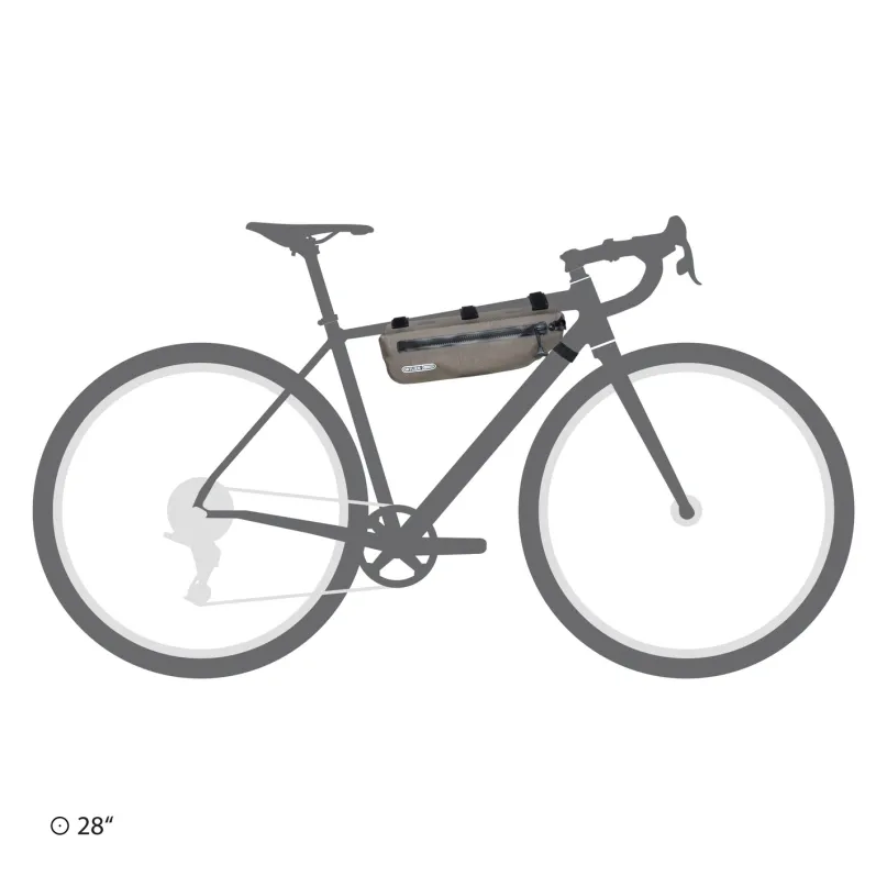 Frame-Pack Toptube 3 l Bikepacking-Rahmentasche braun