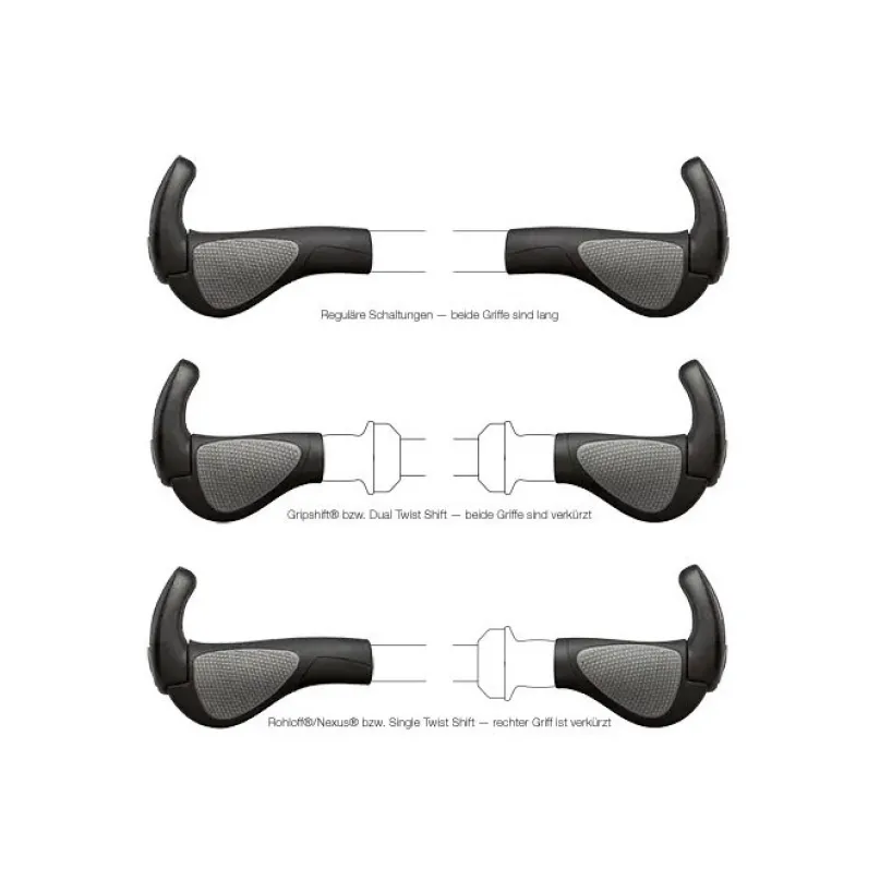 GP2 ergonomische Fahrradgriffe