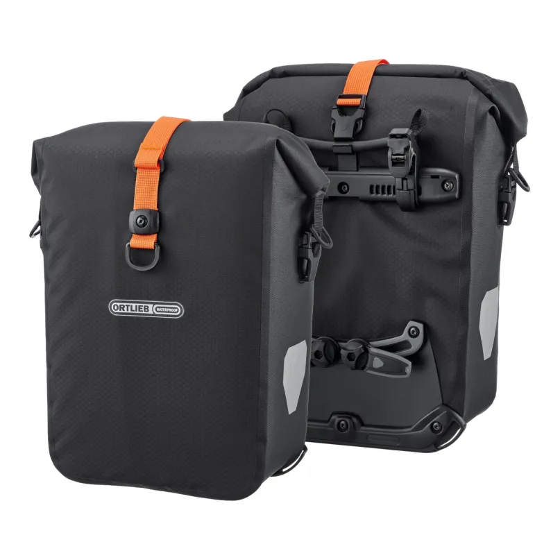 Gravel-Pack Fahrradtaschen Paar schwarz