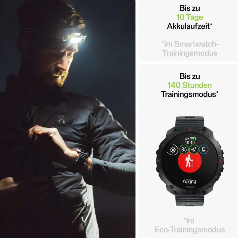Grit X2 Pro Outdoor Multisport Smartwatch schwarz