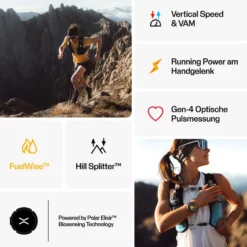 Grit X2 Pro Outdoor Multisport Smartwatch schwarz