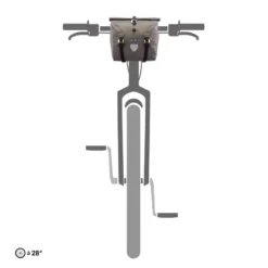Handlebar-Pack QR Lenkertasche Fahrrad braun