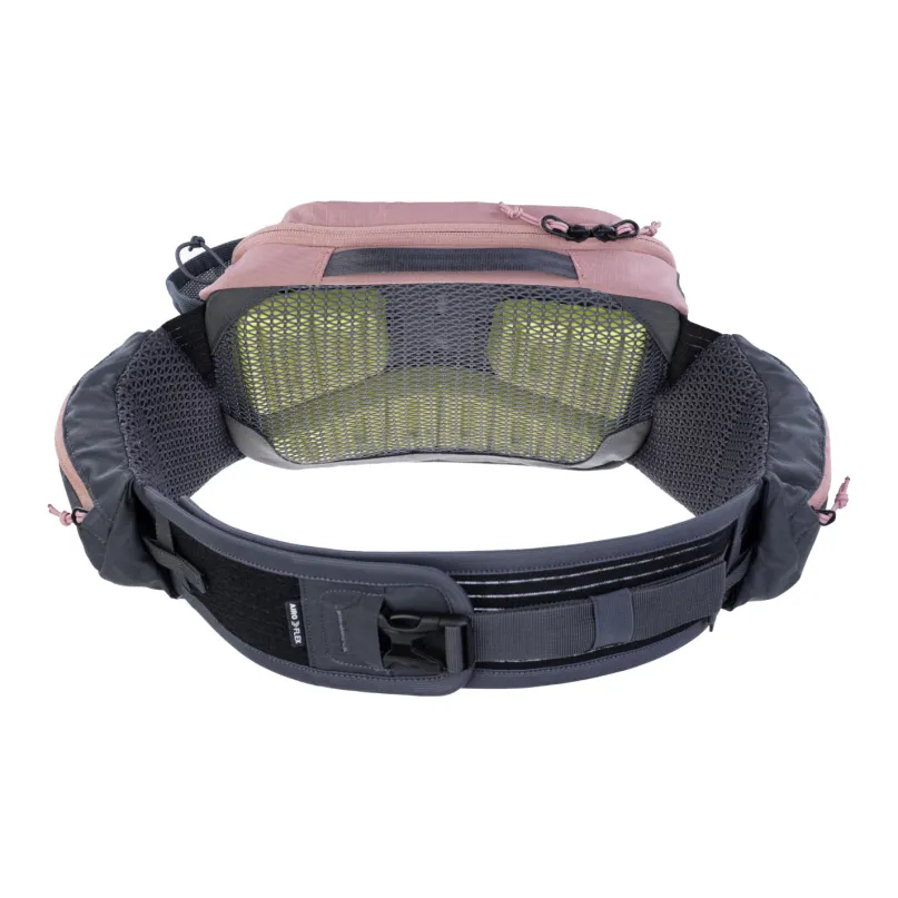 Hip Pack Pro 3 Gürteltasche Fahrrad grau/pink inkl. 1,5 l Trinkblase