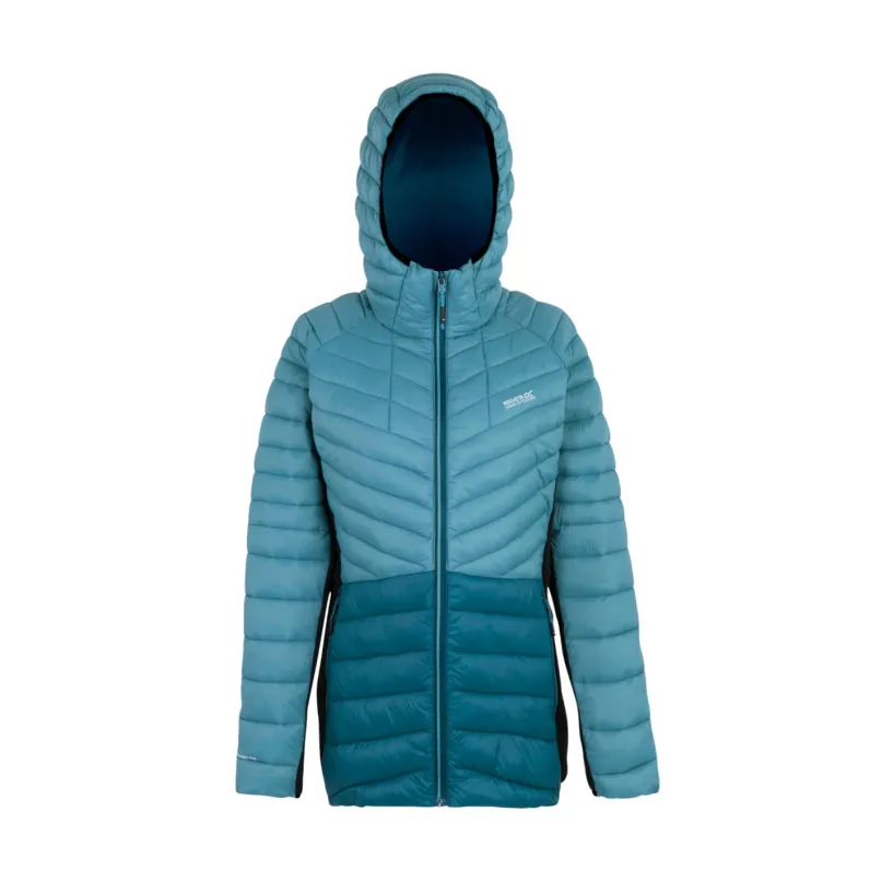 Hooded Leedre Hybrid Thermo Jacke Damen