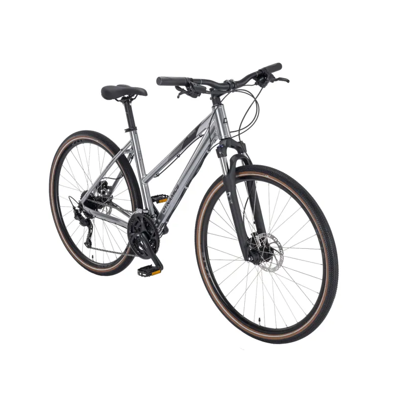 Isobaric Crossbike Trapez 28" silber