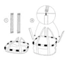 KLICKfix Bikebasket Fahrradkorb vorne heringbone gray