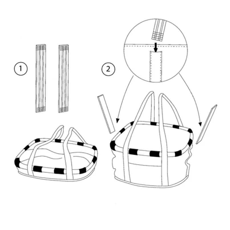 KLICKfix Bikebasket Fahrradkorb vorne heringbone gray